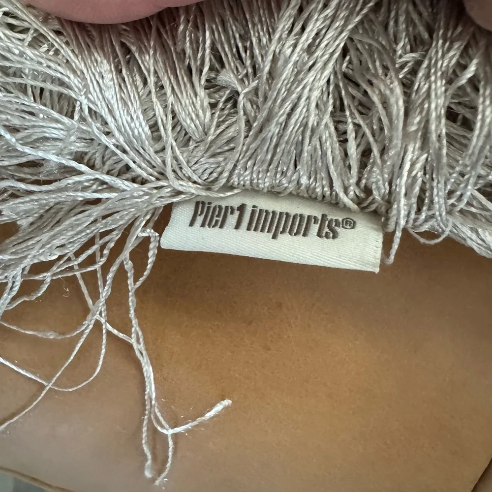 Pier 1 Imports Champagne Shag Decorative Pillows